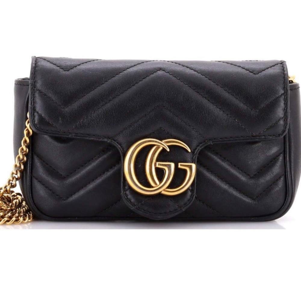 Gucci Black Quilted Leather Crossbody Bag